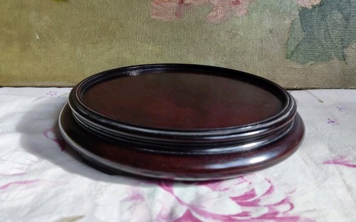 Ancien plateau rond en - (1),