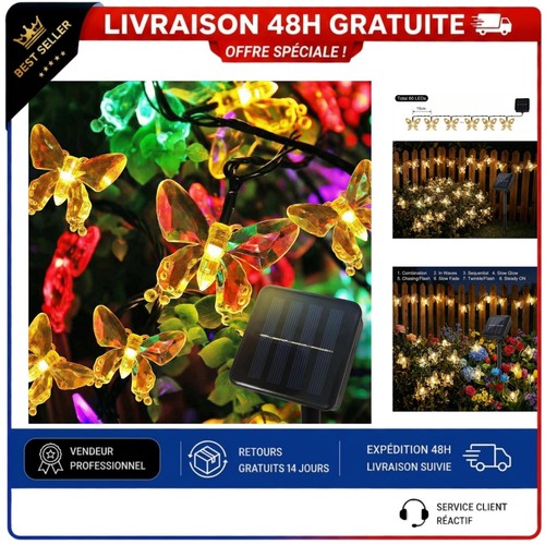 Guirlande lumineuse solaire - guirlande,
