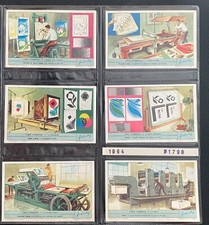 6 ITALIAN CHROMOS NUMBER S1798 LITHOGRAPHIC ART 1964