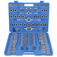 Coffret Jeu de Tarauds et de Filières 110 Pièces Réparation Filetage M2-M18