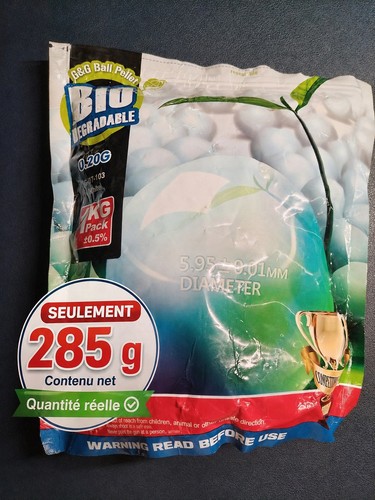 Billes mm 0 20g 285g - g&g, 0,20g