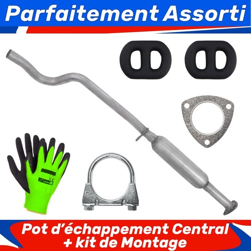 Pot échappement central - pot, d’échappement
