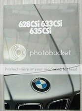 BMW 628, 633 & 635 CSi Car Sales Brochure Feb 1980 #011060265 DUTCH TEXT