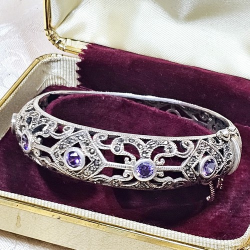Bracelet jonc style art déco - art,
