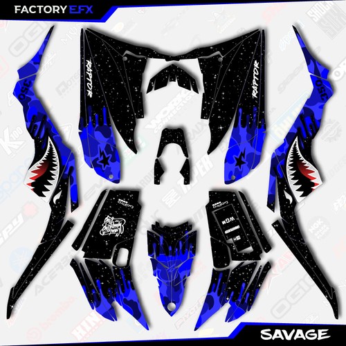 Blue savage camo racing - blue,