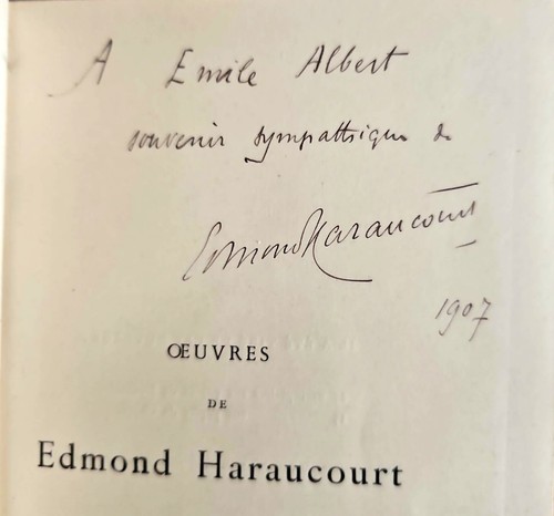 Haraucourt e o - °, e.o