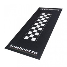 Tapis environnemental Biketek Garage Mat noir blanc pour scooter Lambretta Neuf