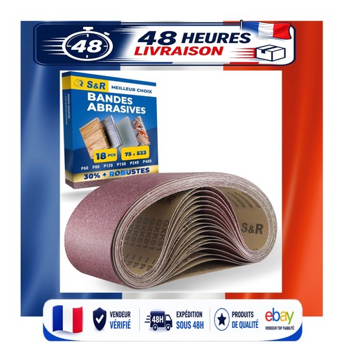 Bande abrasive x 533 mm - 75,