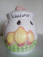 Pot à échalotes - Faïence