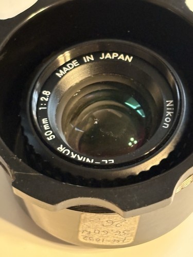 Nikon nikkor 50mm - el-nikkor, f/2.8