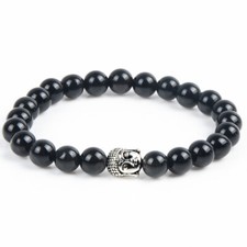 Charm Mode UNISEX  Pierre Précieuse Chakra Perle Cuff Bracelet Bijou Buddha