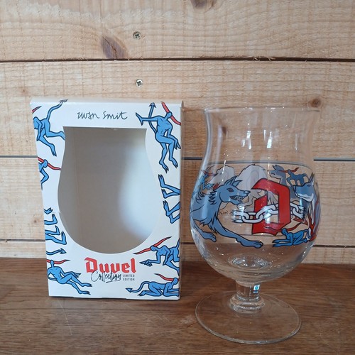 Duvel glass belgian lager beer - glass,