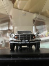 Assiette 1/24 Honda S600 Coupe Mini Car Model White Near Mint Unused