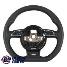Audi A1 S1 8X Steering Wheel NEW Black Leather Flat Bottom 8X0419091AD