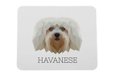 Bichon havanais sous-main géométrique Art-Dog