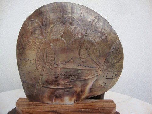 Lampe nacre coquillages - nacre,