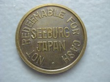 VIETNAM ERA JAPAN MILITARY TYPE TOKEN SEEBURG ROGER'S TOKYO RC WILLIAMS USA 25¢