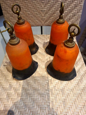 4 tulipes pâte de verre avec