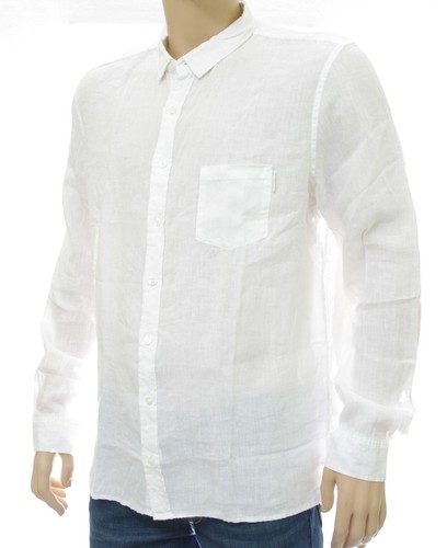 Chemise lin blanc harris - chemise,