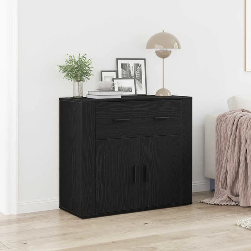 Buffet blanc 80x33x70 - cm, bois