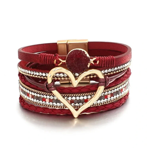 💖Bracelet rouge en