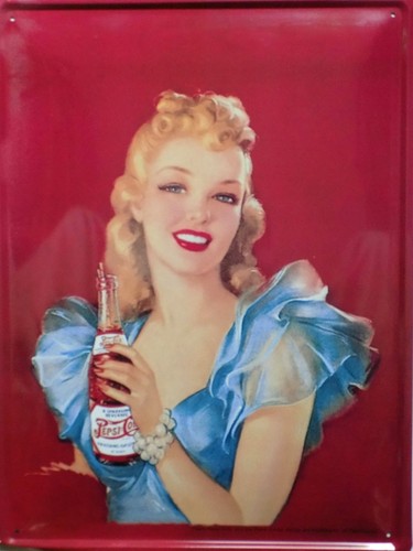 Plaque métal vintage - , pepsi