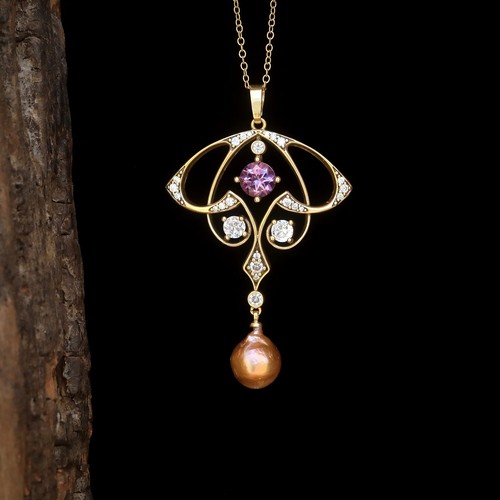 Collier pendentif doré - collier,