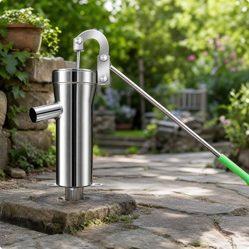 Pompe eau manuelle acier - pompe, à