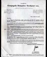 PARIS (XVI°) FACTORY de LONGPRE-les-AMIENS / TIRE "GOODYEAR / ZIMMERMAN Director"