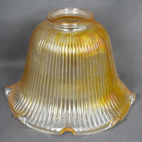 Tulipe abat jour ambré verre - tulipe,