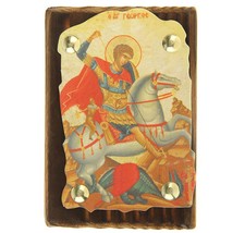 Icone religieuse Saint Georges Icone Saint Georges Icone chrétienne russe 