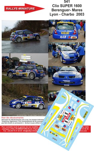 Decals ref 0541 renault - ref,