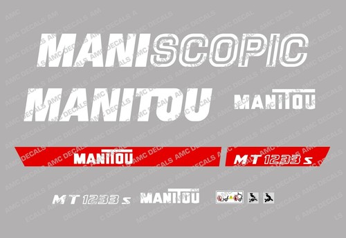Autocollants manitou mt1233s - autocollants,
