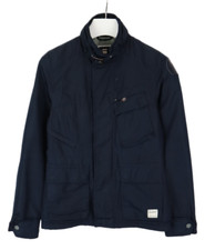 G-Star Sandhurst Veste Homme Petit Doublé Col Montant Coupe Standard Poches Bleu