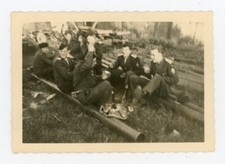PHOTO, military pram sitting on pipes