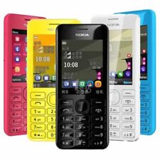 Unlocked Original Nokia 206 2060 Dual SIM MP3 1.3MP 2.4' Memory Card Black Phone