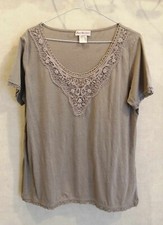 T-shirt gris coton polyester