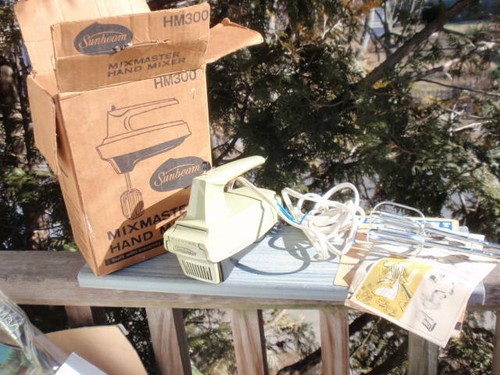 Vintage sunbeam hand mixer hm - vintage,
