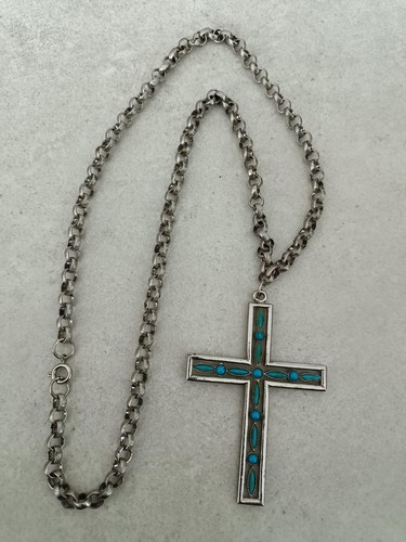 Collier pendentif croix - collier,