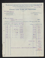 LANNOY (59) factory of bedspreads upholstery fabrics "Edouard TOULEMONDE" 1924