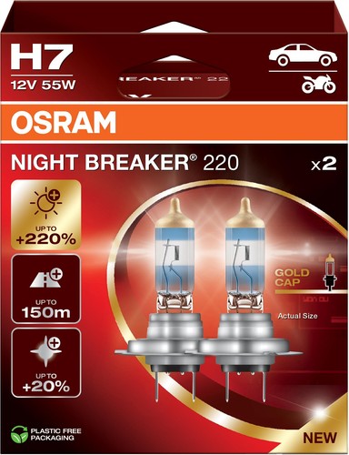 Ampoules night breaker - 2, h7