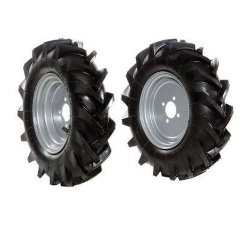 Paire roues caoutchouc - roues, en