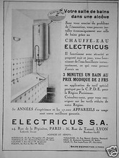 ELECTRICUS S.A WATER HEATER 3 MINUTES ONE BATH LOW PRICE OF 2 FRS