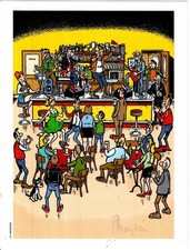 EX-LIBRIS LUCIEN ROCK AU BAR TIRAGE LIMITE / SIGNE PAR FRANK MARGERIN NEUF