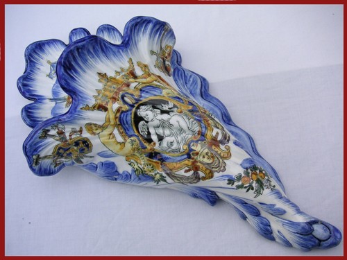 Gien grand vase cornet - gien,