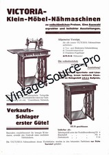 ancien dépliant publicitaire Victoria machines à coudre DIN A4 vintage années...