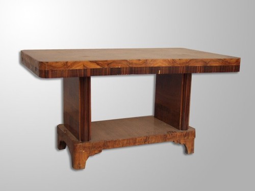 Table placage noyer - noyer, art