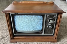 Rare RCA AM 100L 9" Miniature Cabinet TV Television Vintage WORKS