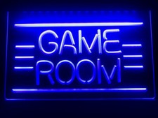 Enseigne lumineuse néon LED salle de jeux décor de bar gamer taille 12 x 8 po