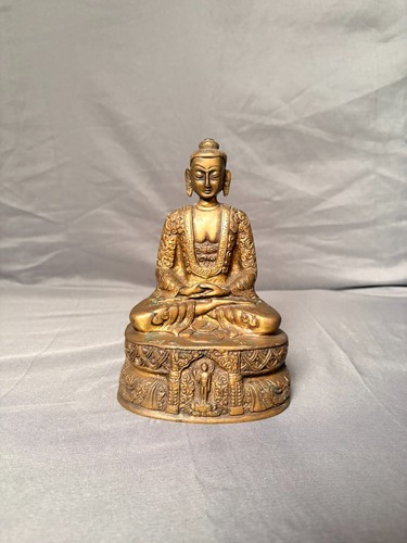 Bouddha doré piédestal - bouddha,